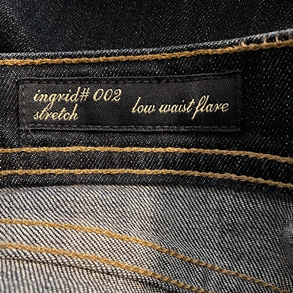 CITIZENS OF HUMANITY Ingrid #002 stretch low waist flare 25 new without tags - Picture 2 of 5